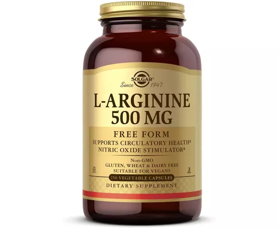 Solgar L-Arginine Vegetable Capsules 500 mg 250's