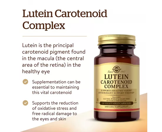 Solgar Lutein Carotenoid Complex Vegetable Capsules 30'S