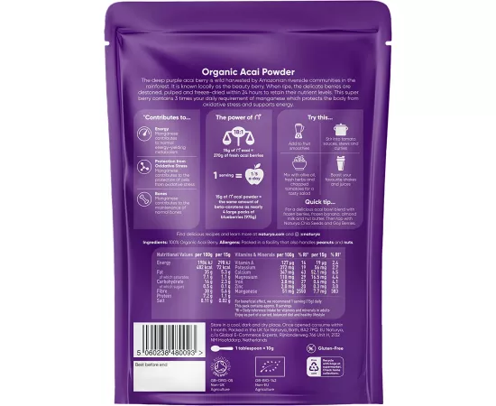 Naturya Organic Acai Powder 125 g