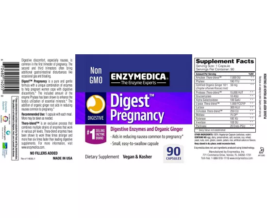 Enzymedica Pregnancy Capsules 90's