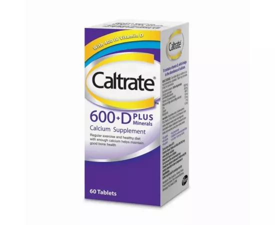 Caltrate 600mg Vitamin D Plus Minerals 60's