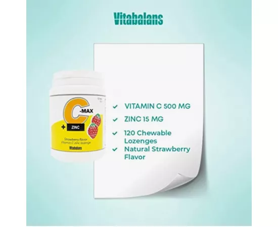 Vitabalans C-Max Zinc Supplement Tablets 120's