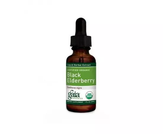 Gaia Herbs Organic Elderberry Black 1 Oz