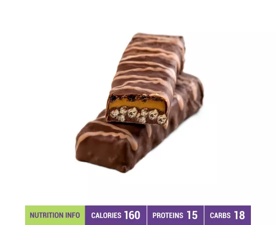 Qvie Caramel Cocoa Protein Bar 7 x 45g
