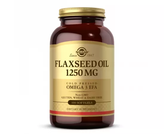 Solgar Flaxseed Oil Softgels 1250 Mg 100's