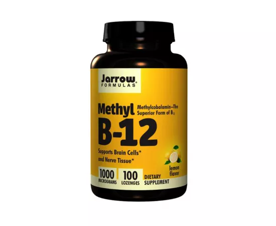 أقراص ميثيل B12 جارو فورميولاز  بتركيز 1000 مايكروجرام بنكهة الليمون x 100 