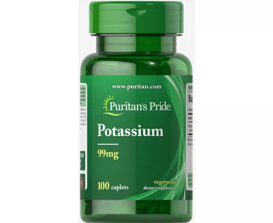Puritan's Pride Potassium 99 mg Caplets 100's