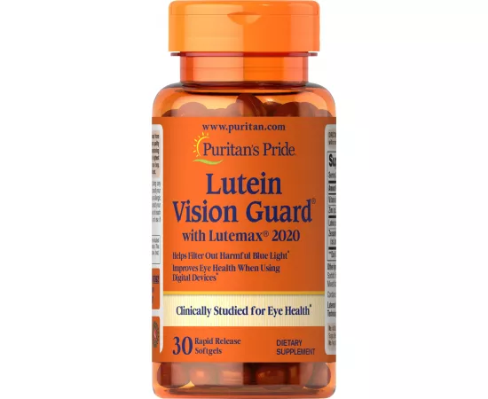  كبسولات اللوتين هلامية مع الزانتوفيل لصحة العيون (بتركيز 40 مللي جرام) من بوريتانز برايد 30  