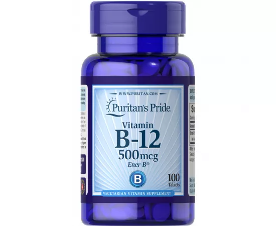 Puritan's Pride Vitamin B-12 500 MCG Sublingual Tablets 100's