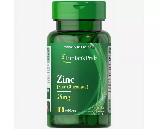 Puritan's Pride Zinc 25 mg Tablets 100's