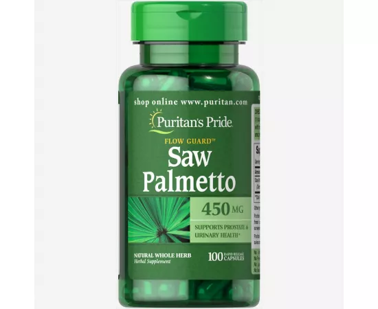 Puritan's Pride Saw Palmetto 450 mg Capsules 100's