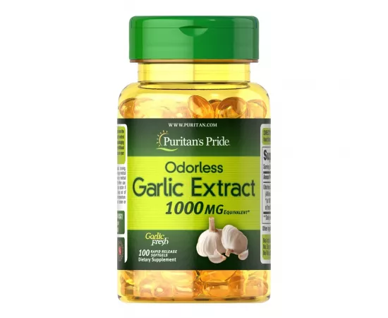 Puritan's Pride Odorless Garlic 1000 mg Rapid Release Softgels 100's
