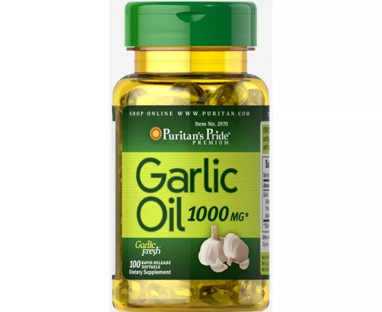 Puritan's Pride Garlic Oil 1000 mg Rapid Release Softgels 100's