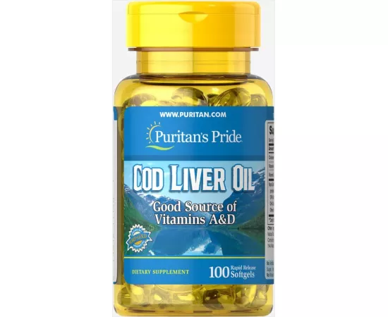 Puritan's Pride Cod Liver Oil 415 mg Softgels 100's