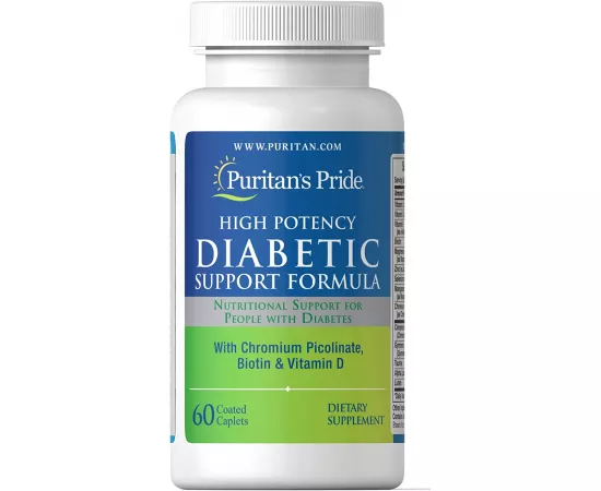 Puritan's Pride Diabetic Support Formula Caplets 60's