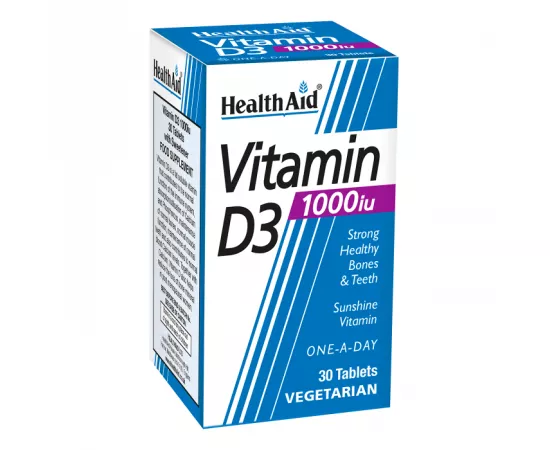 HealthAid Vitamin D3 1000 IU Tablets 30's