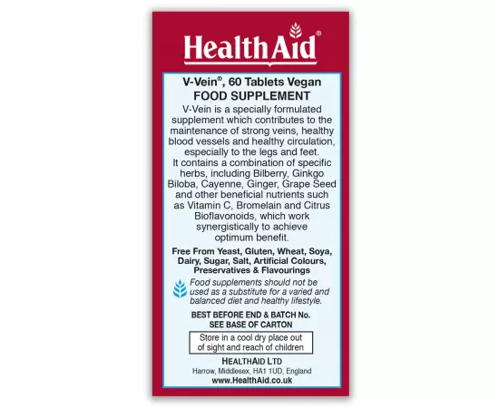 HealthAid V-Vein Tablets 60's