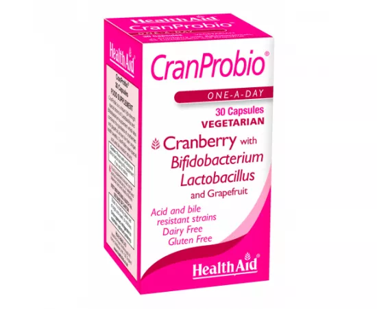 HealthAid Cranprobio (Cranberry Probiotic 5 Billion) 30 Capsules