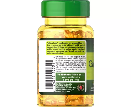 Puritan's Pride Odorless Garlic 1000 mg Rapid Release Softgels 100's