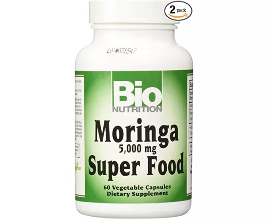 Bio Nutrition Moringa Super Food 5000 mg Vegetable Capsules 60's