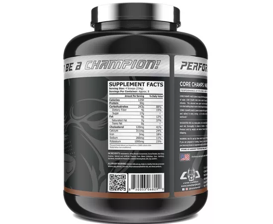 Core Champs Mass Gainer Chocolate Flavour Whey Protein Powder 7 Lbs