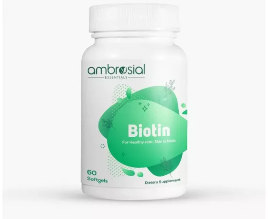 Ambrosial Biotin Hair Growth Supplement 2500 MCG Serving 1 Pack