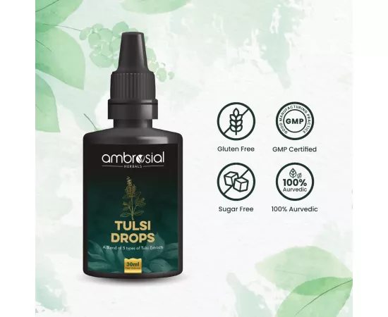 Ambrosial Tulsi Drops 30 ml 2 Pack