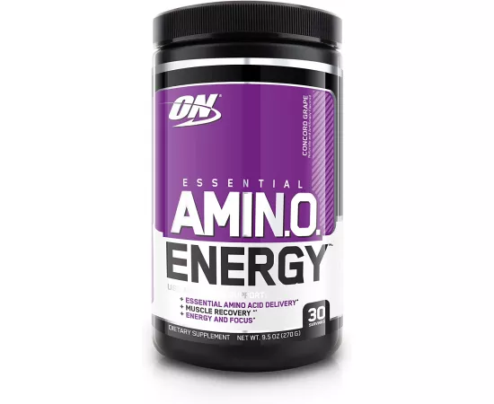 Optimum Nutrition Amino Energy Concord Grape 30 Servings 9.5 oz (270g)