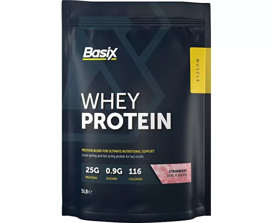 Basix Whey Protein Strawberry Swirl 5 lb 2260g