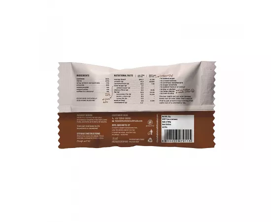 The Whole Truth Coffee Cocoa Protein Bar Pack of 12 x 52g All Natural Ingredients