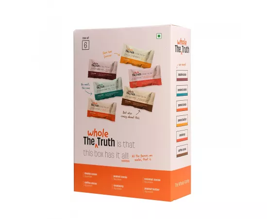 The Whole Truth Protein Bars All-In-One Pack of 6 Different Flavors