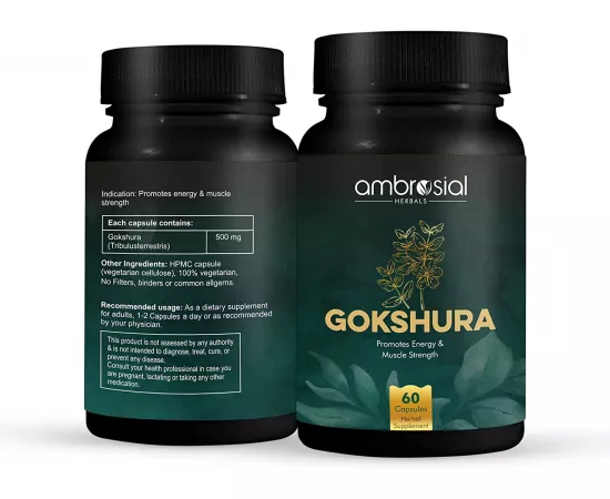 Ambrosial Gokshura 500 mg Capsules 60's