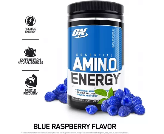 Optimum Nutrition Amino Energy Pre Workout Raspberry 30 Servings 9.5 oz (270 g)