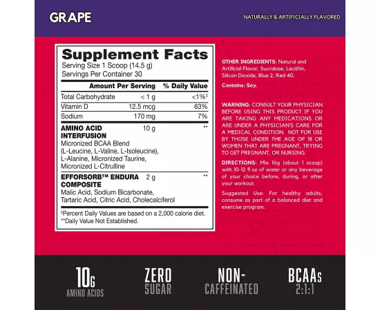 BSN Amino X Grape 30 Servings 435 g