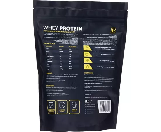 واي بروتين - بنكهة سويرل الفراولة - من بازيكس 5 رطل,454 جرام