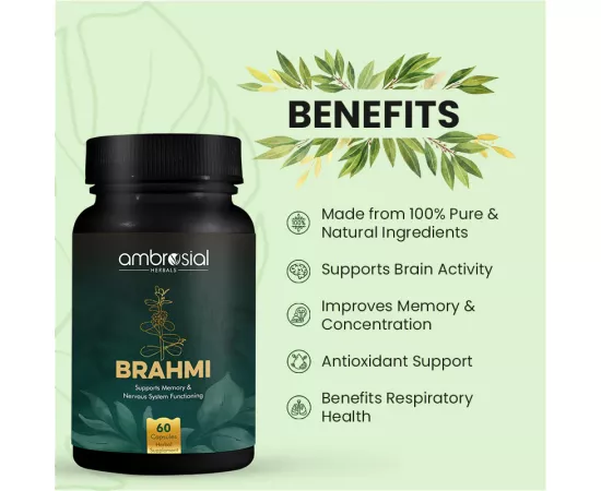 Ambrosial Brahmi 500 mg Softgels 60's