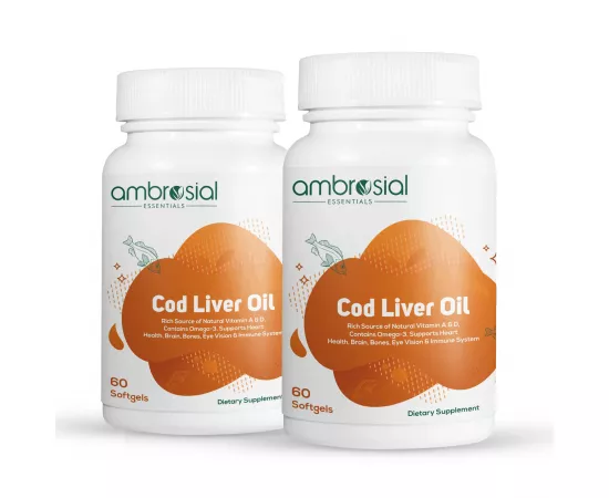 Ambrosial Cod Liver Oil Capsule 300 mg Softgels 60's