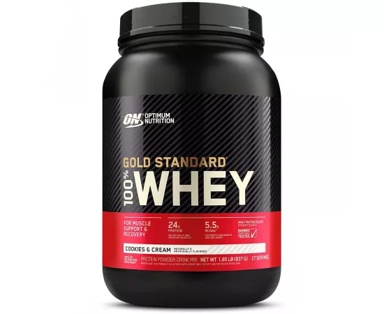 Optimum Nutrition Gold Standard 100% Whey Protein Cookies and Cream 1.85 lb (837g)