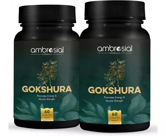 Ambrosial Gokshura 500 mg Capsules 2 Pack 120's
