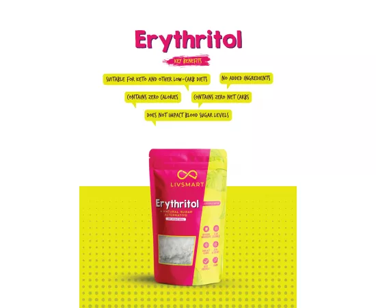 Livsmart Pure Erythritol (500 grams) Sugar Free Sweetener