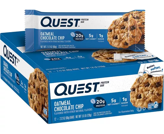 Quest Nutrition Protein Bar Oatmeal Chocolate  Pack of 12