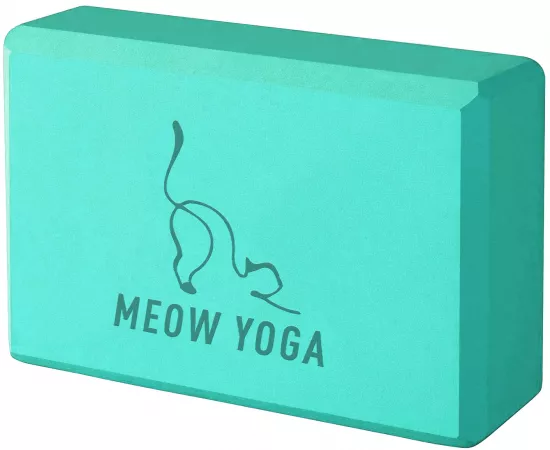 Meow Yoga Green Yoga Block
