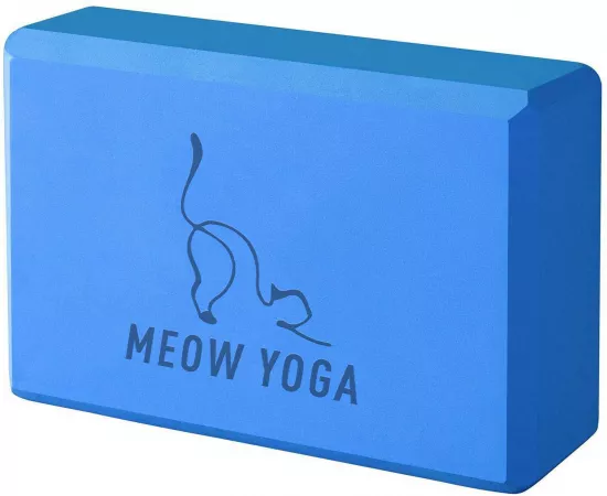 Meow Yoga Blue Yoga Block
