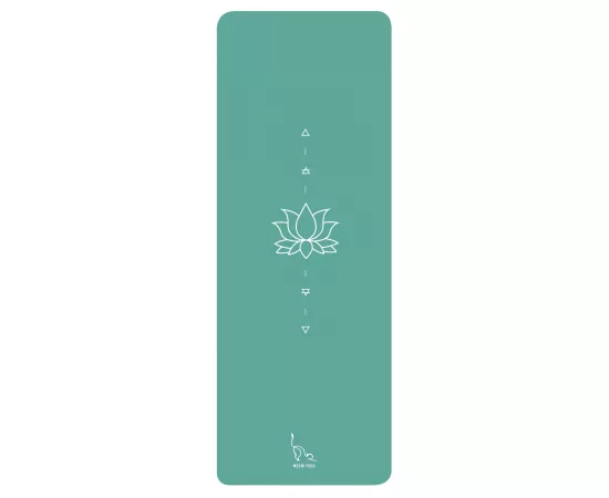 Meow Yoga Lotus Mat Aquamarine