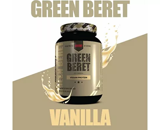 REDCON1 Green Beret Vegan Protein Vanilla Flavor 990g