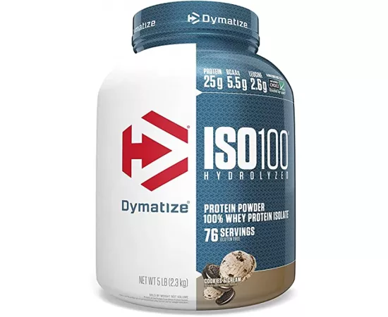 Dymatize ISO 100 Isolate Whey Protein Cookies & Cream 5 lbs