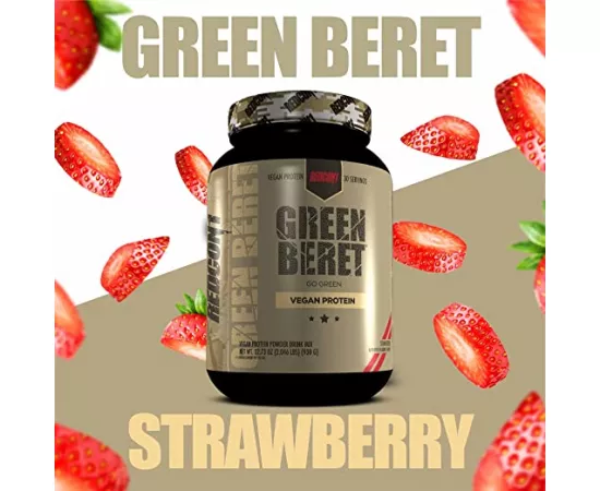 Redcon1 Green Beret Vegan Protein Strawberry Flavor 930g