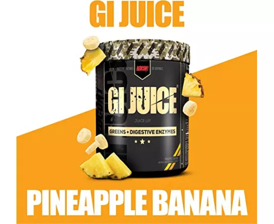 Redcon1 GI Juice Digestive Enzymes Pineapple Banana Flavor 429g