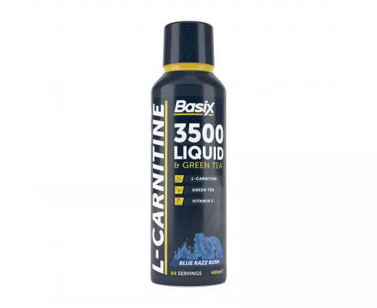 Basix L-Carnitine 3500 mg Liquid & Green Tea Razz 480 ml
