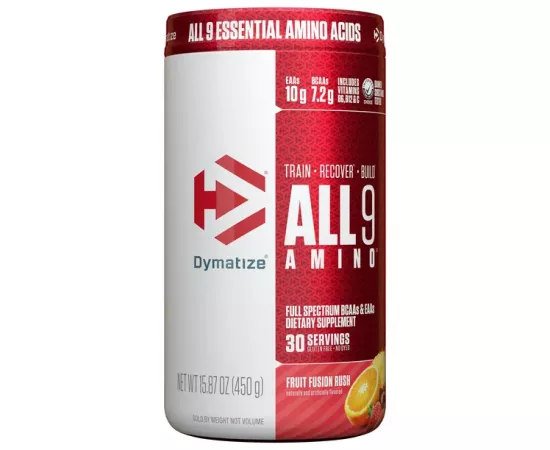 Dymatize All9 Amino, 7.2g of BCAAs, Fruit Fusion, 30 Servings